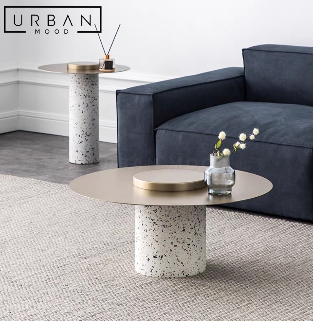 SIGRID Modern Terrazzo Coffee Table