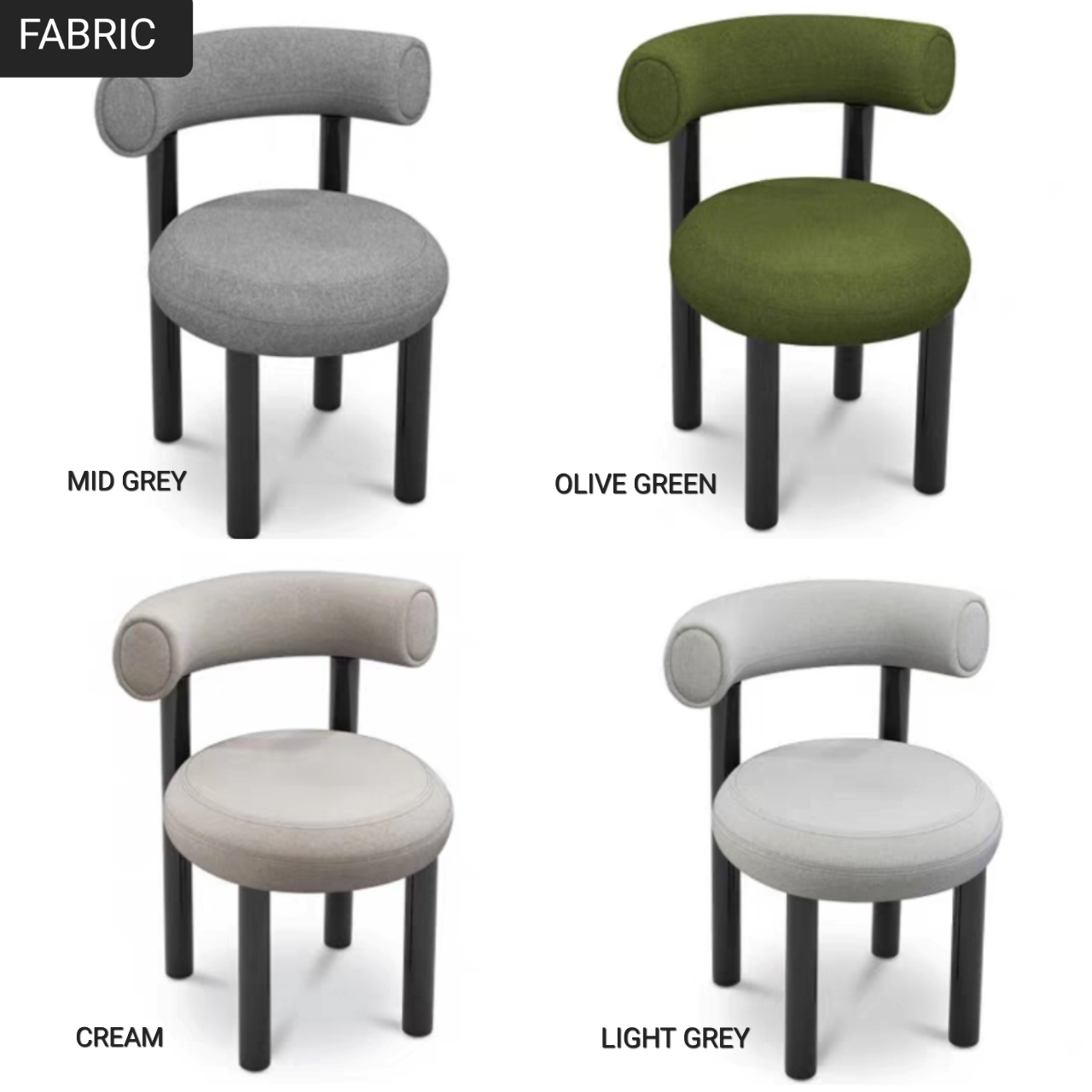 SOLARIS Modern Velvet Dining Chair