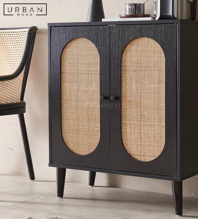 SOMA Rustic Rattan Sideboard