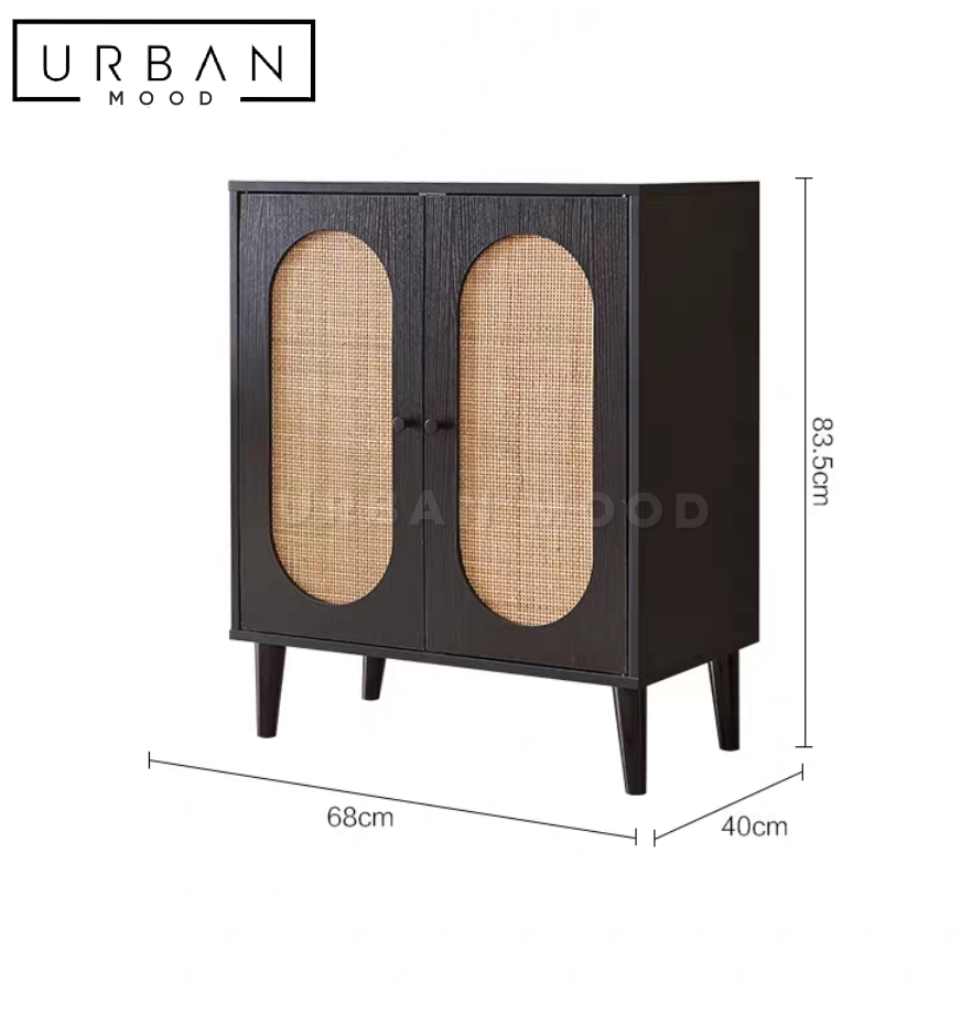 SOMA Rustic Rattan Sideboard