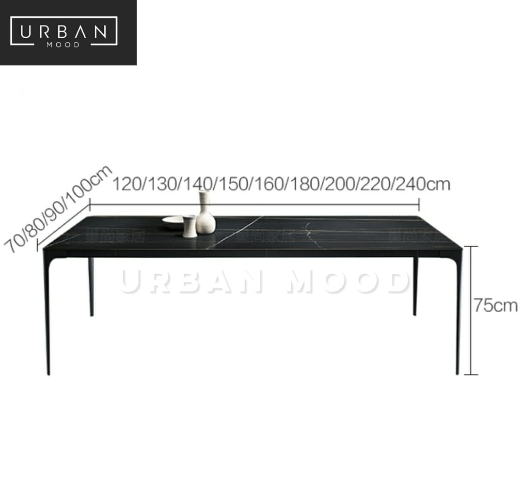 STATUS Contemporary Slate Dining Table