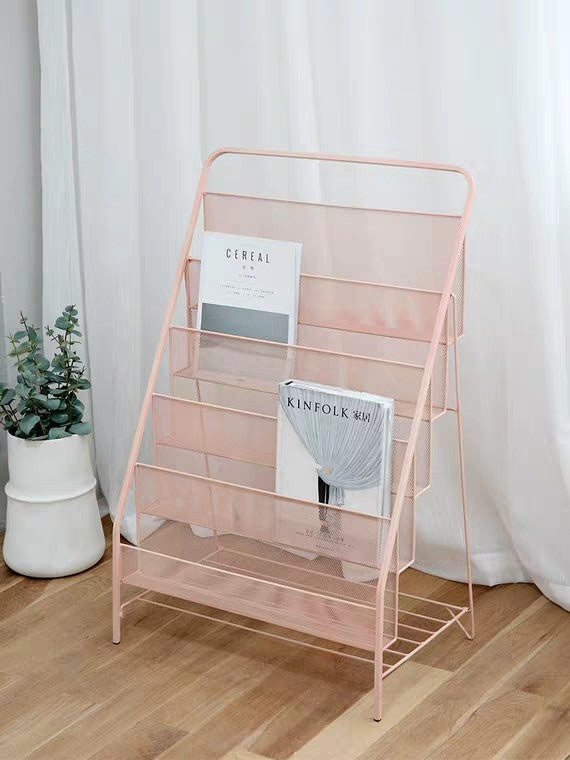 STIRLING Modern Industrial Mesh Magazine Rack