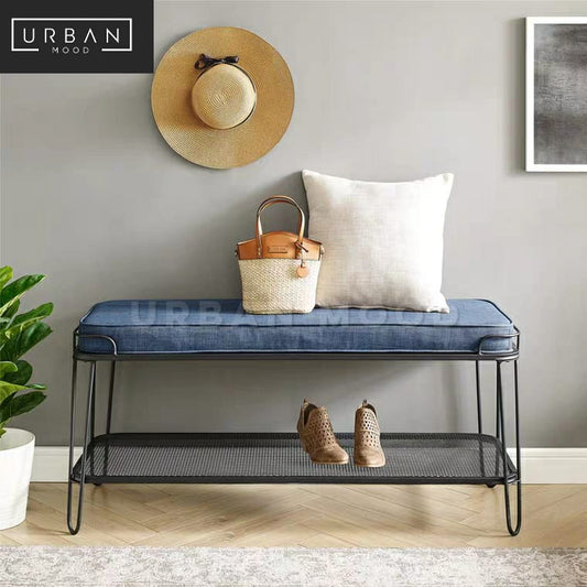 TYRON Industrial Shoe Rack Bench