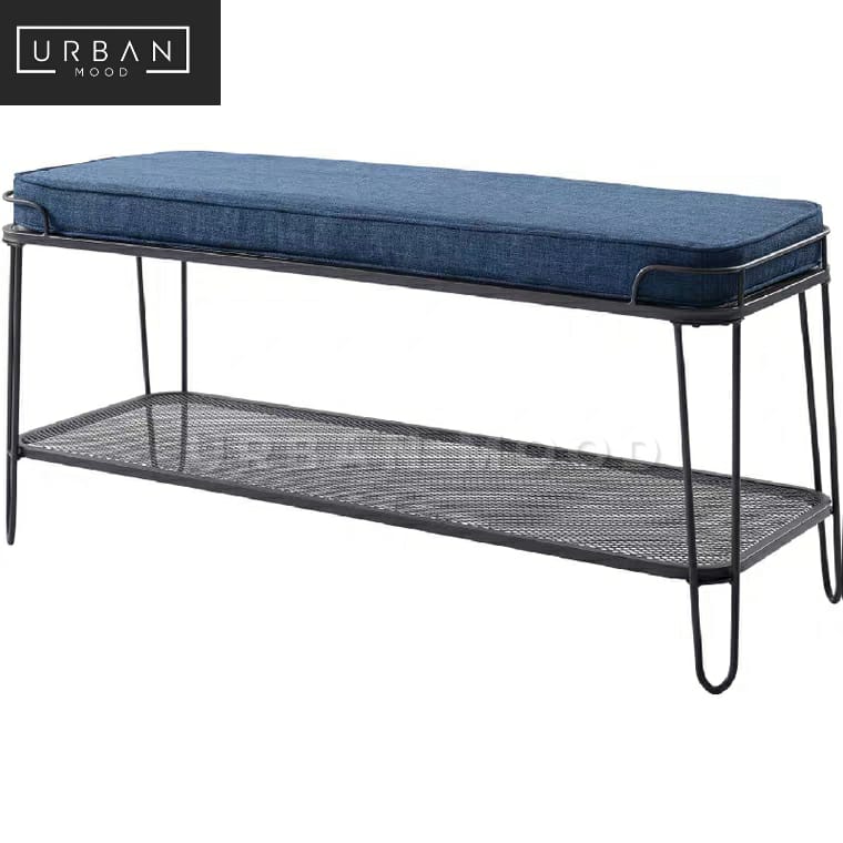 TYRON Industrial Shoe Rack Bench