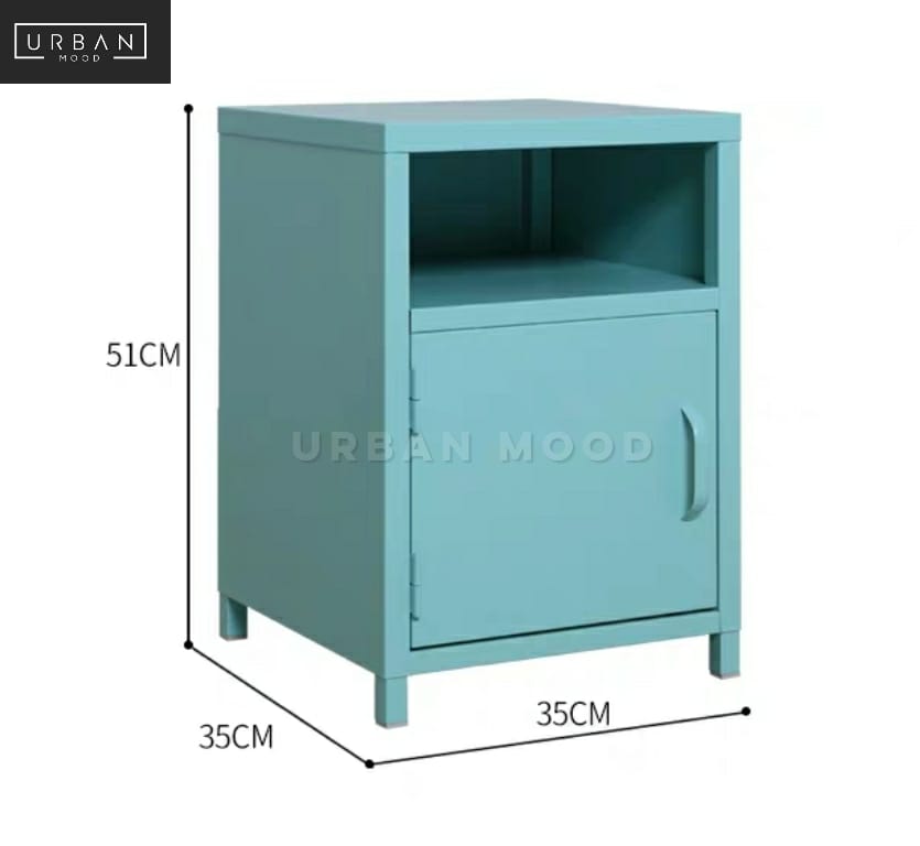 THYME Modern Metal Bedside Table