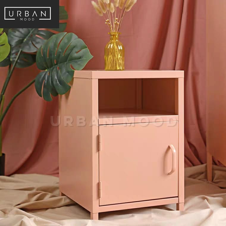 THYME Modern Metal Bedside Table