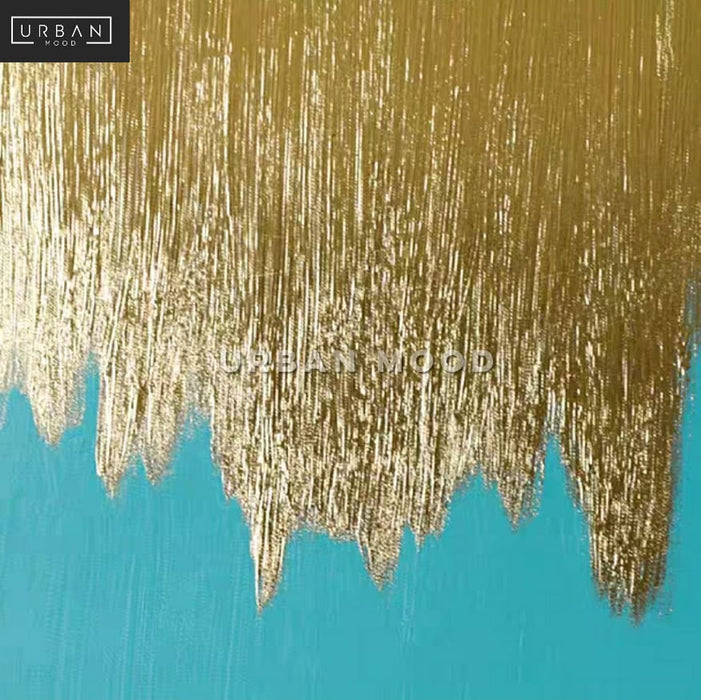 TOLEDO Gold Shimmer Canvas Wall Art