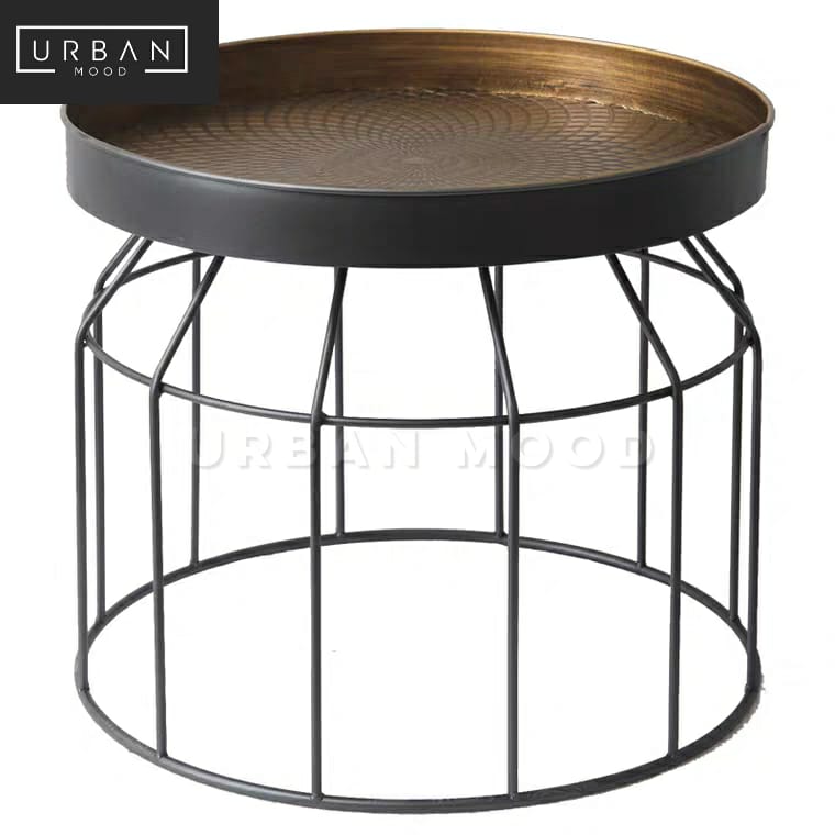 TONE Modern Industrial Metal Side Table