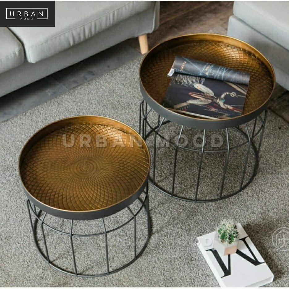 TONE Modern Industrial Metal Side Table