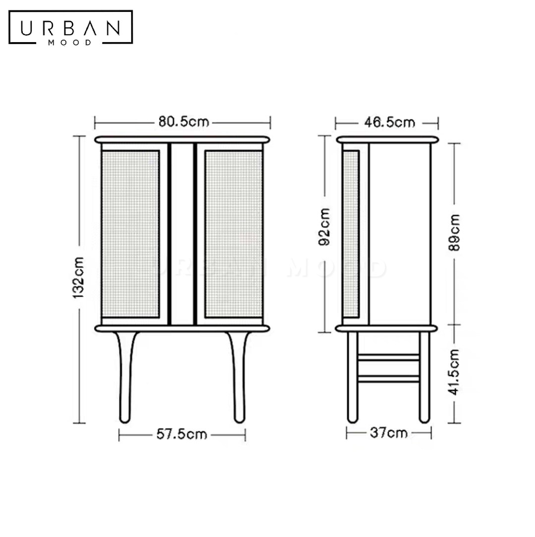 TYREN Rustic Side Cabinet