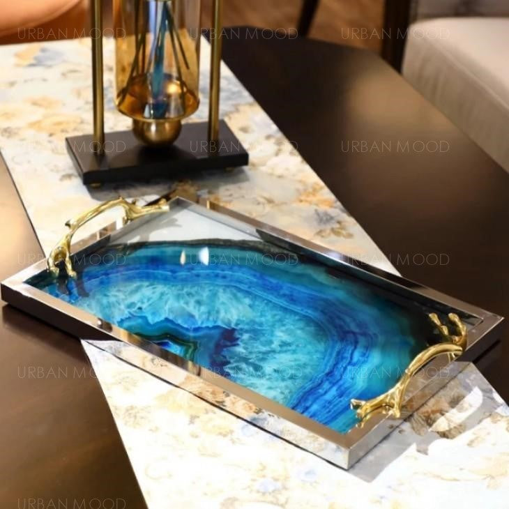 VALENCIA  Contemporary Epoxy River Tray