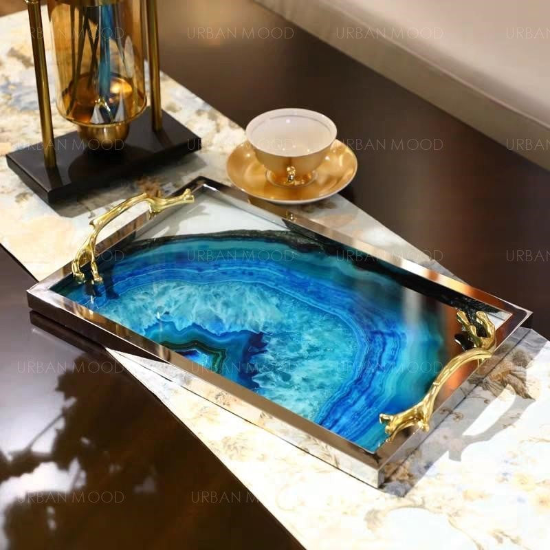 VALENCIA  Contemporary Epoxy River Tray