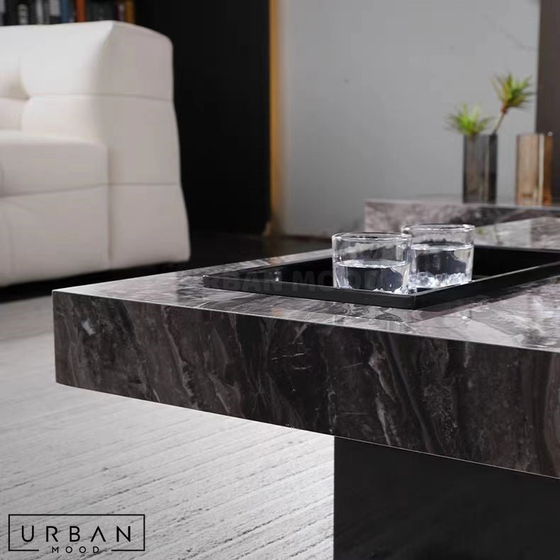 VERIDE Modern Sinteree Stone Coffee Table