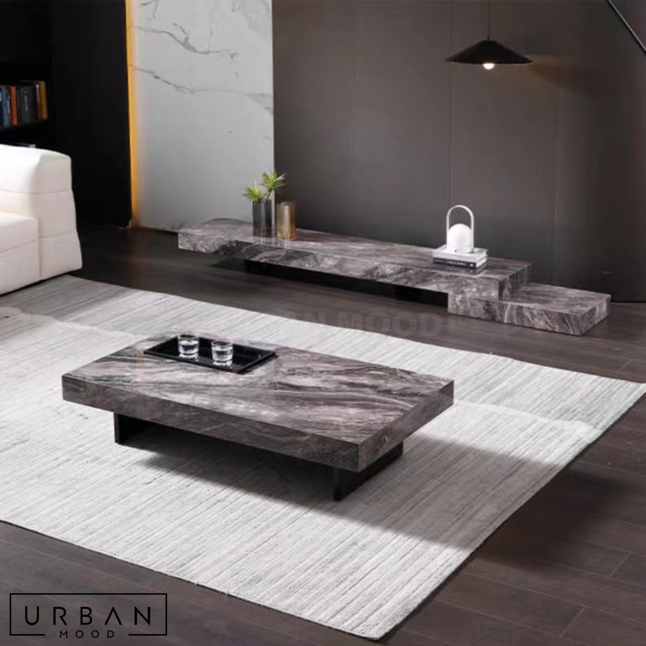 VERIDE Modern Sinteree Stone Coffee Table