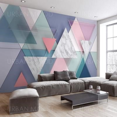 VERVAIN Geometric 3D Wallpaper