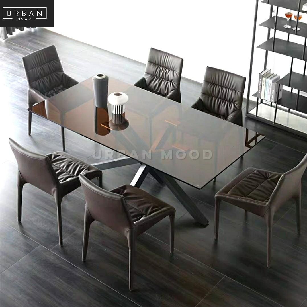 VITRO Modern Glass Dining Table & Chairs