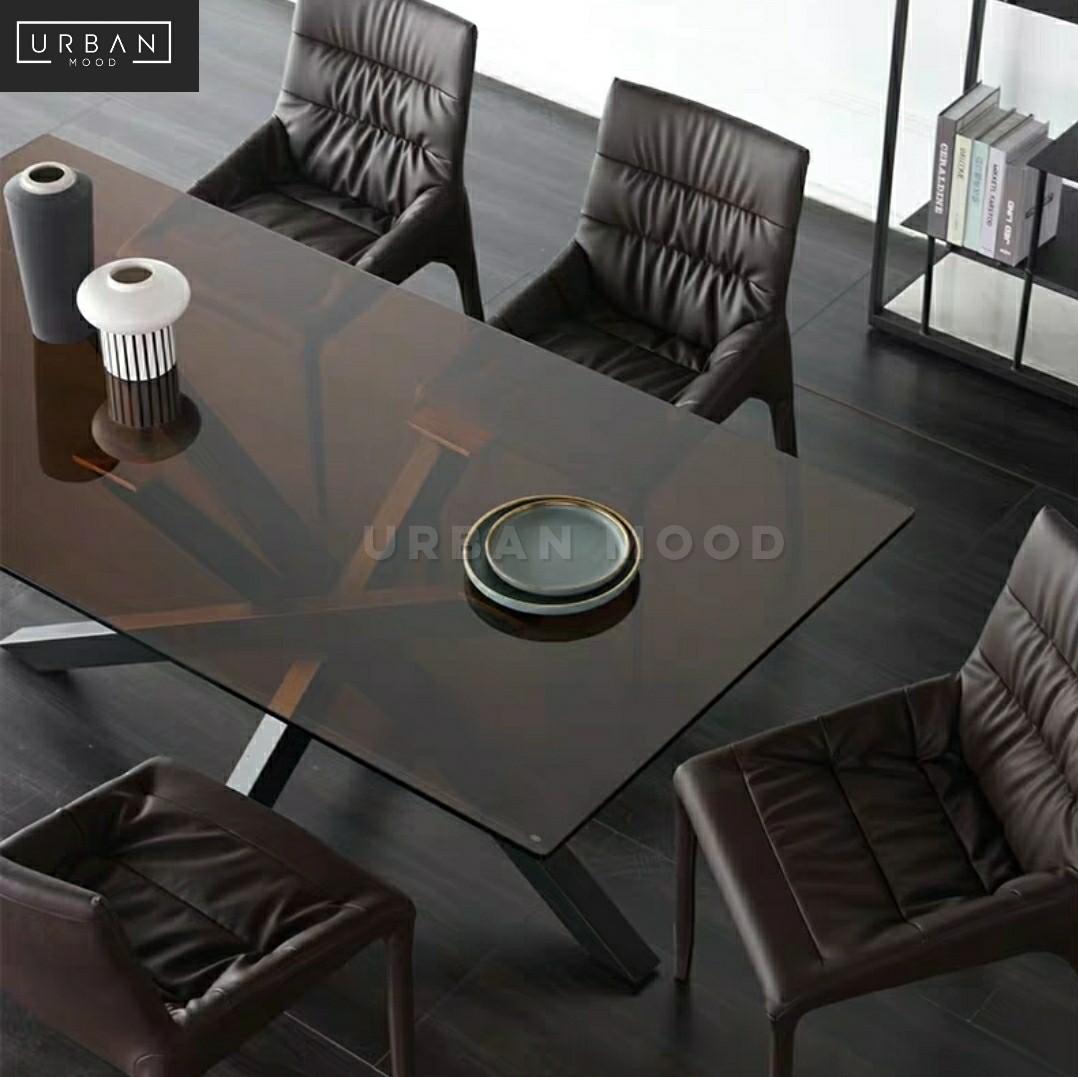 VITRO Modern Glass Dining Table & Chairs