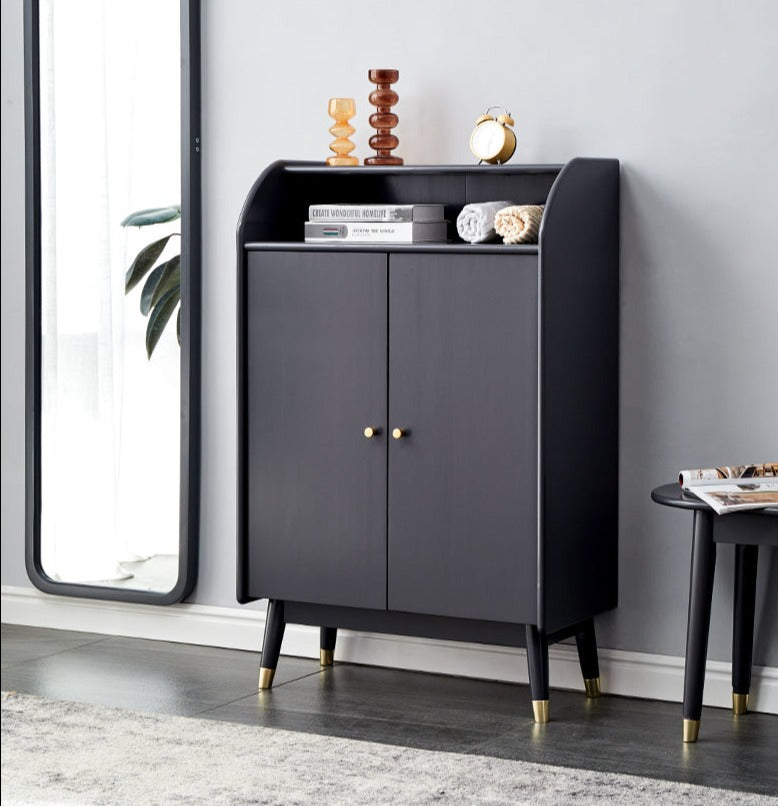 VIVIAN COURTYARD Buffet Cabinet for Cloth, Wine, Shoe Etc ( Grey, Walnut, Natural, White Color )