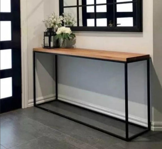 VERDI Ultra Slim Solid Wood Hallway Console