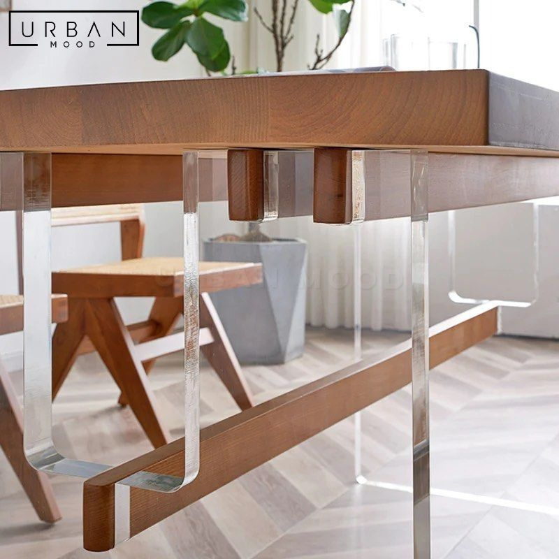 VICA Modern Solid Wood Dining Table