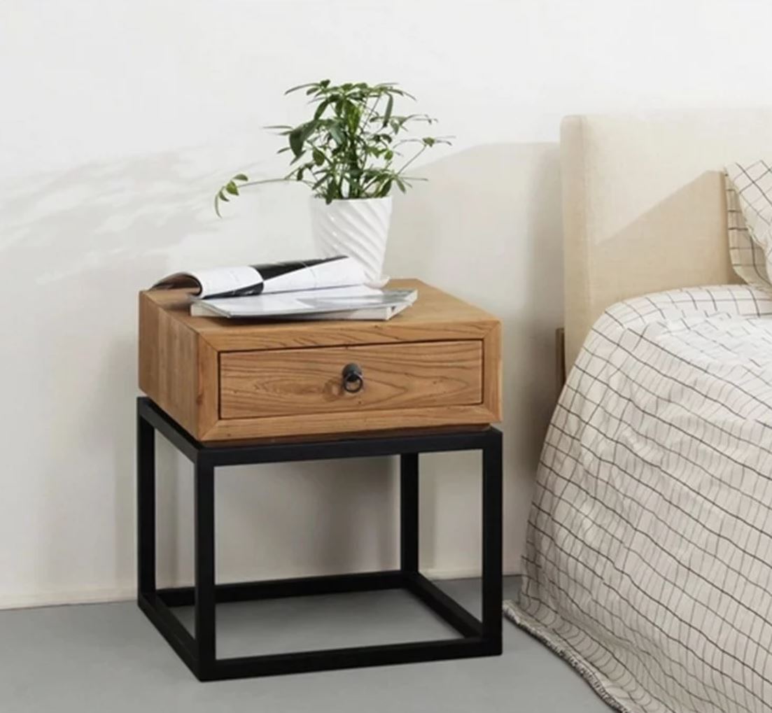 VICTOR Rustic Wooden Side Table