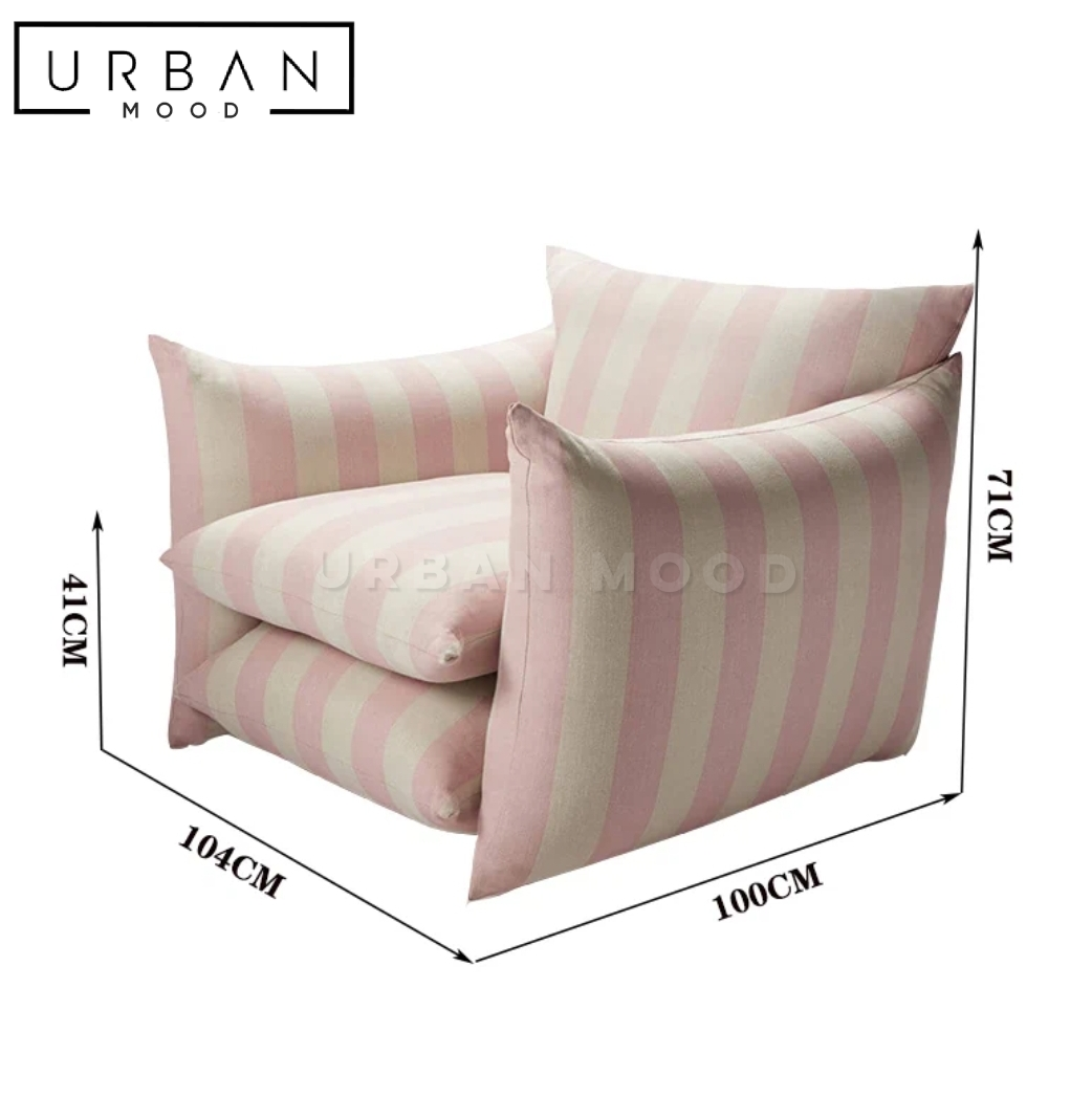 VIGIL Modern Fabric Armchair