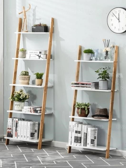 WALLY Natural Wood Display Storage Rack