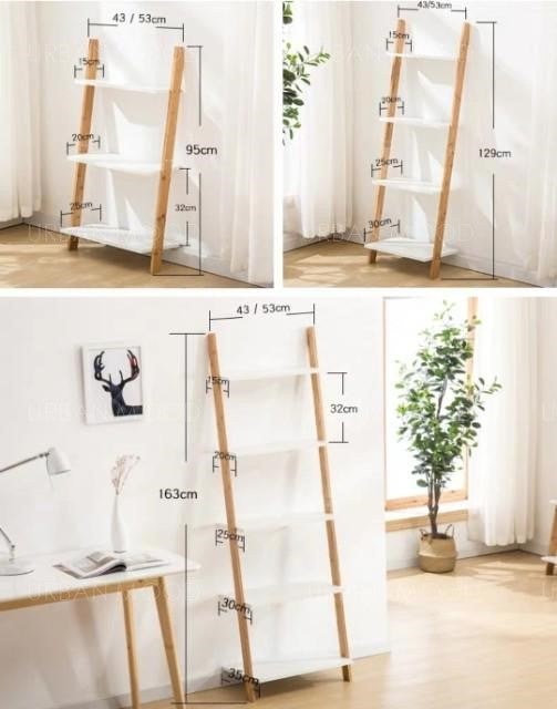 WALLY Natural Wood Display Storage Rack