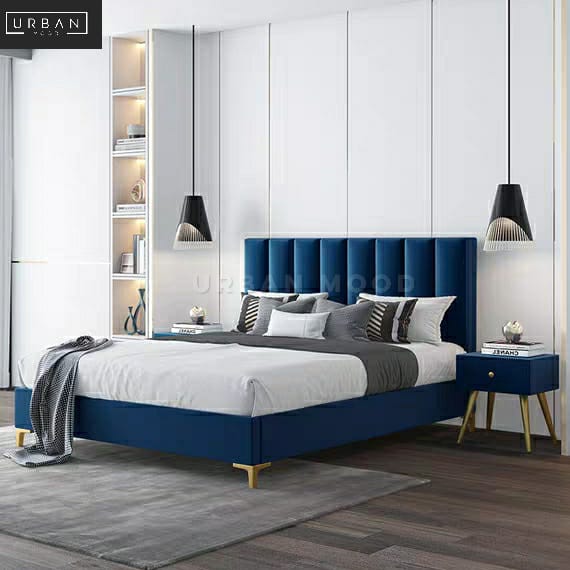 REISS Modern Velvet Bedframe