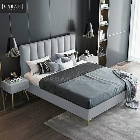 REISS Modern Velvet Bedframe