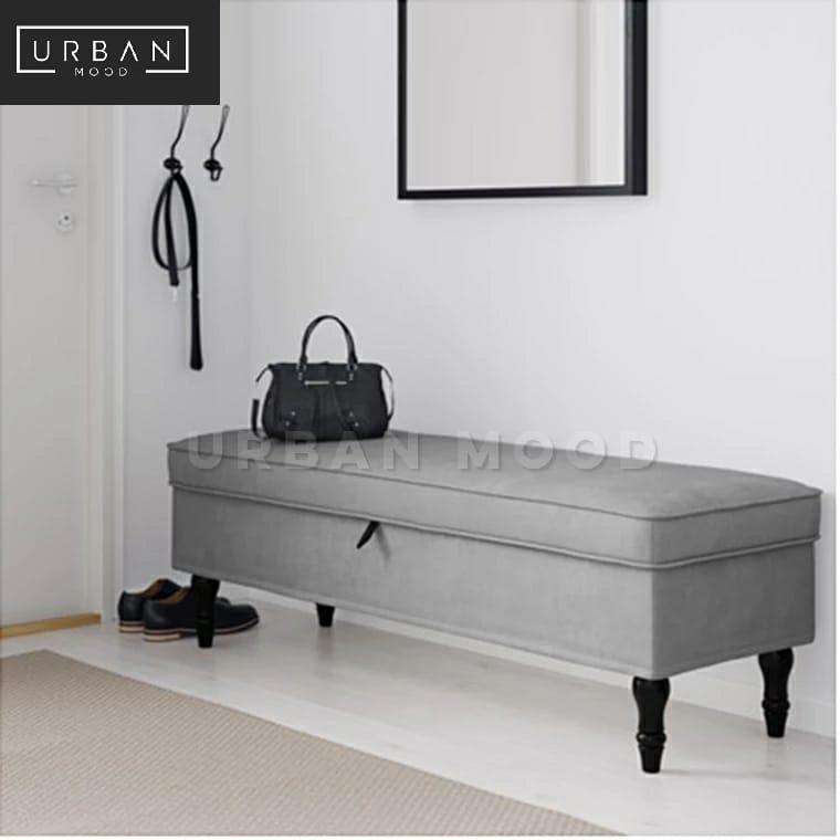 TAILOR Modern Fabric Storage Bench