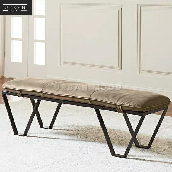 TRAVIN Modern Industrial Dining Bench