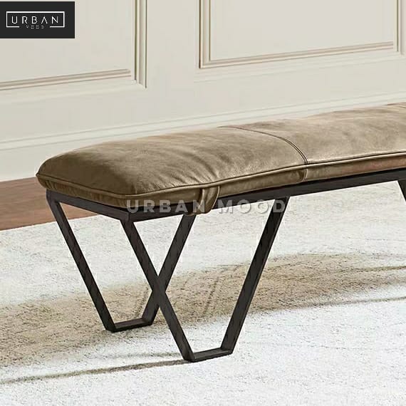 TRAVIN Modern Industrial Dining Bench