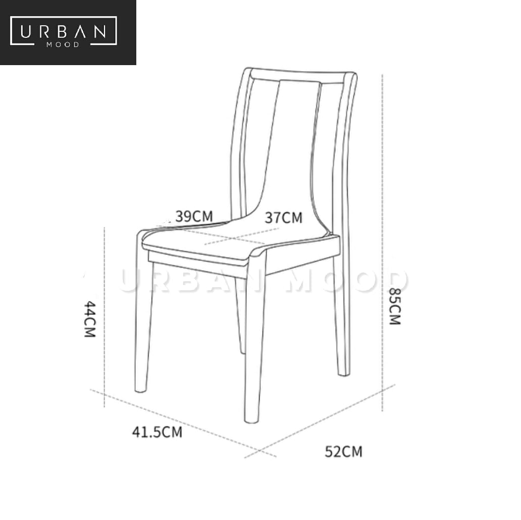 TIRADE Rustic Solid Wood Dining Chair