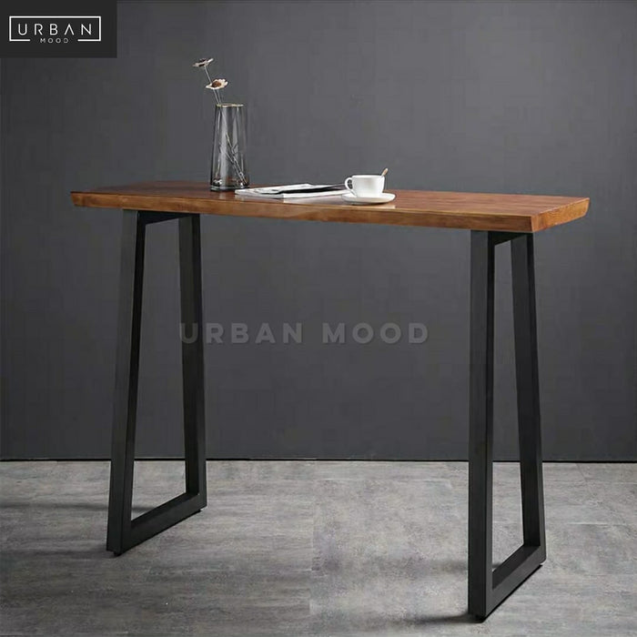 JONSON Rustic Solid Wood Bar Table