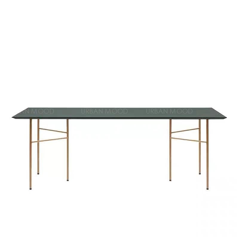 YOSHI Minimalist Ultra Slim Black Dining Office Table