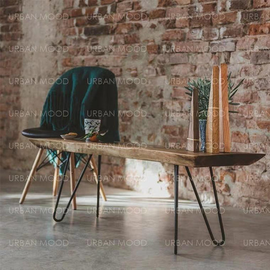 ZANE Suar Wood Dining Table & Bench