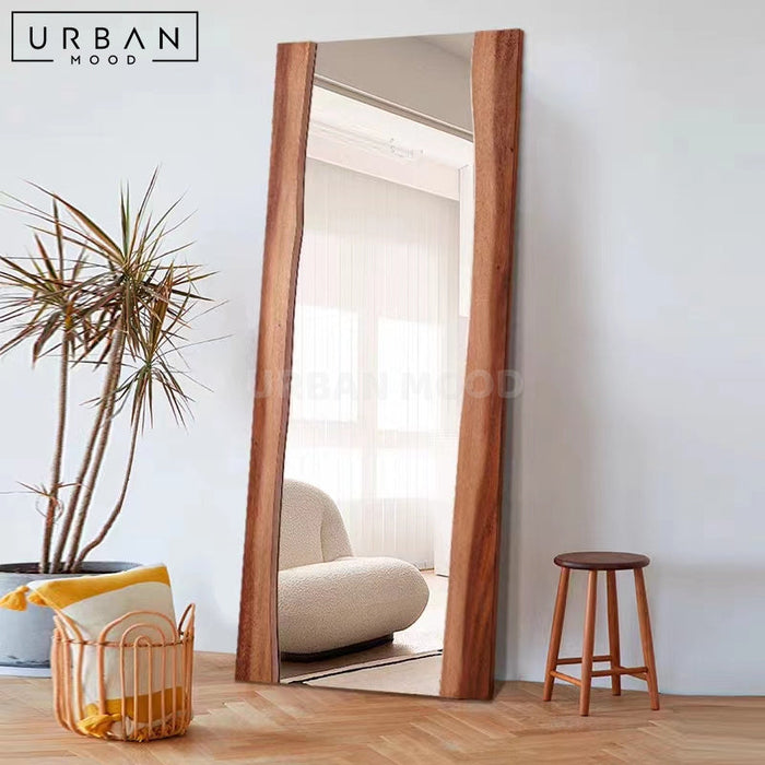 ZING Rustic Solid Wood Standing Mirror
