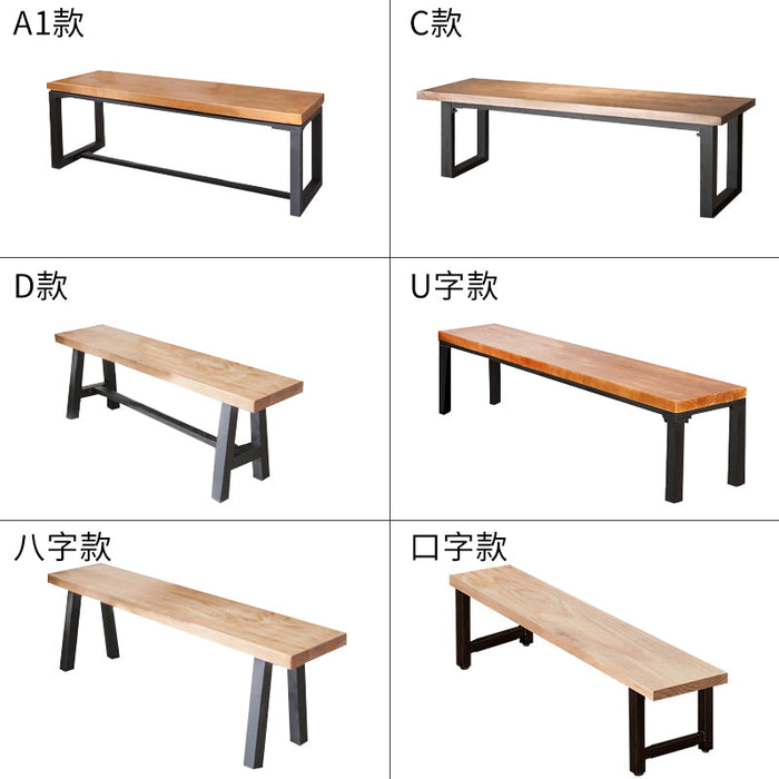 WAREHOUSE SALE Aubrey Yemu Bench Solid Wood Nordic 1.2 to 2.2m  ( 4 Color Selection ) Special Price $249 - 399