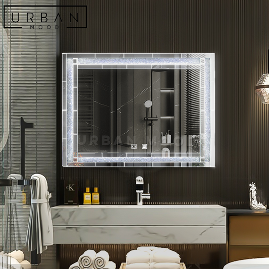 AZURE Modern Crystal LED Mirror