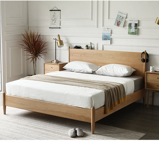 BETHANY HYATT Bed Japanese Nordic Style American Hardwood Oak ( 2 Size 2 Colour )