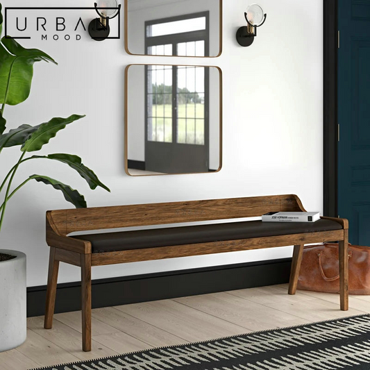 CABANA Rustic Solid Wood Bench