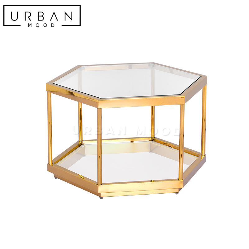 CLEVIS Modern Chrome Coffee Table