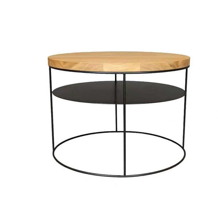 DIEM Modern Industrial Wireframe Round Coffee Table