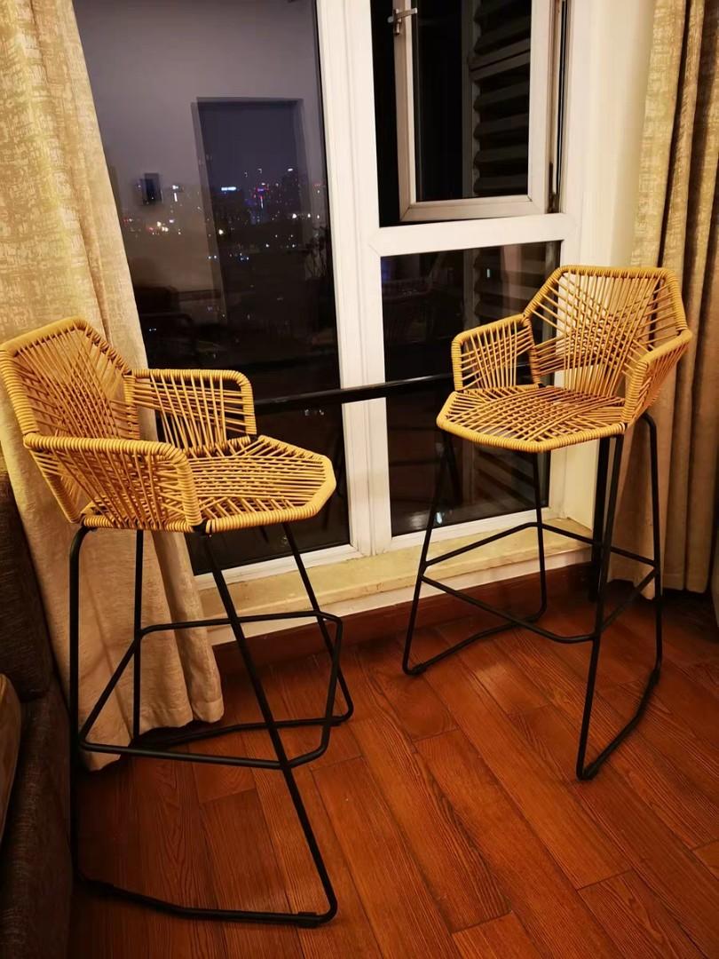 DIJON Designer Wicker Bar Stool