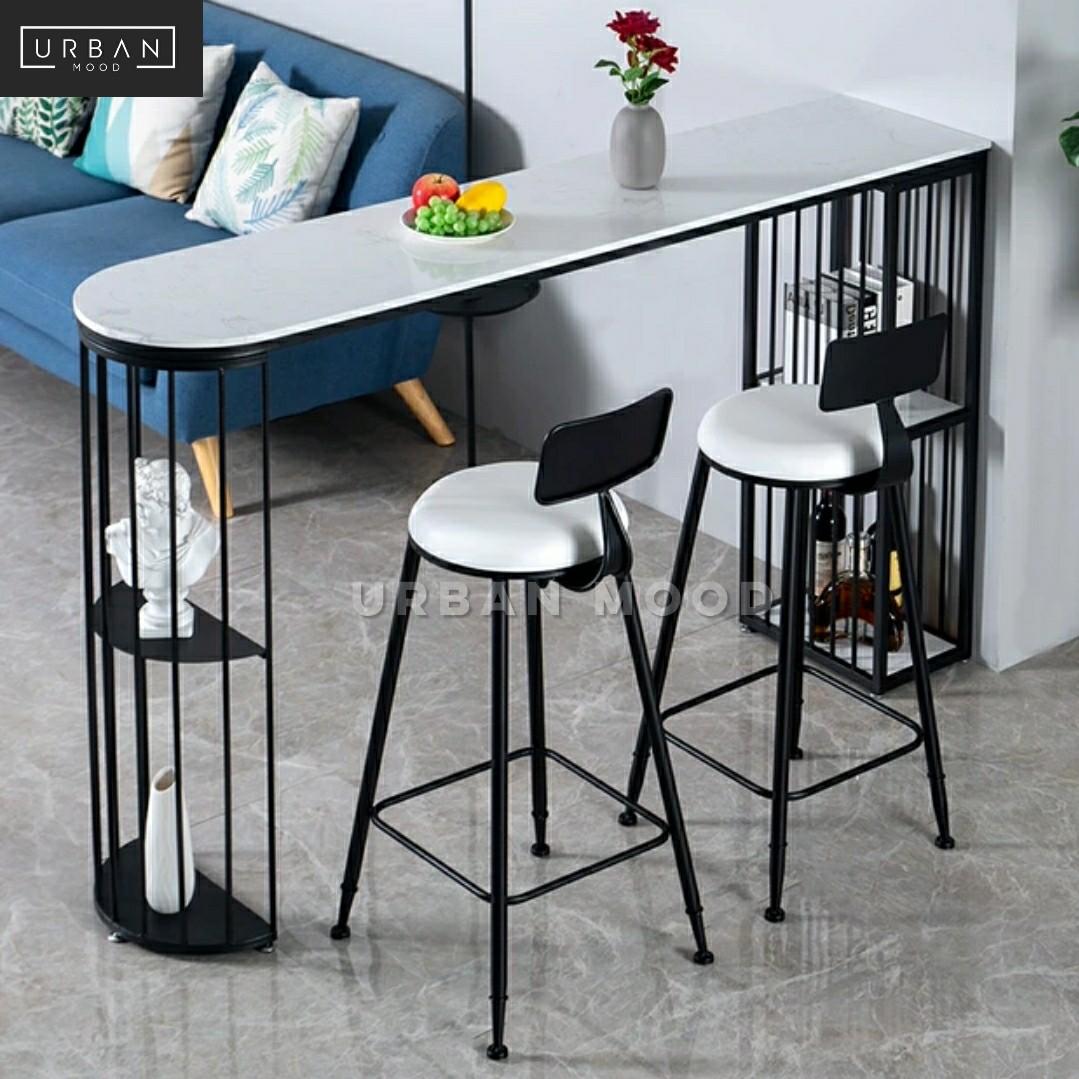 ELYSE Modern Marble Bar Table