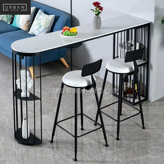 ELYSE Modern Marble Bar Table