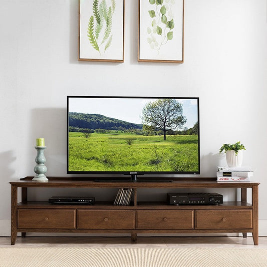 AYDEN Full Solid Wood Scandinavian TV Console Cabinet