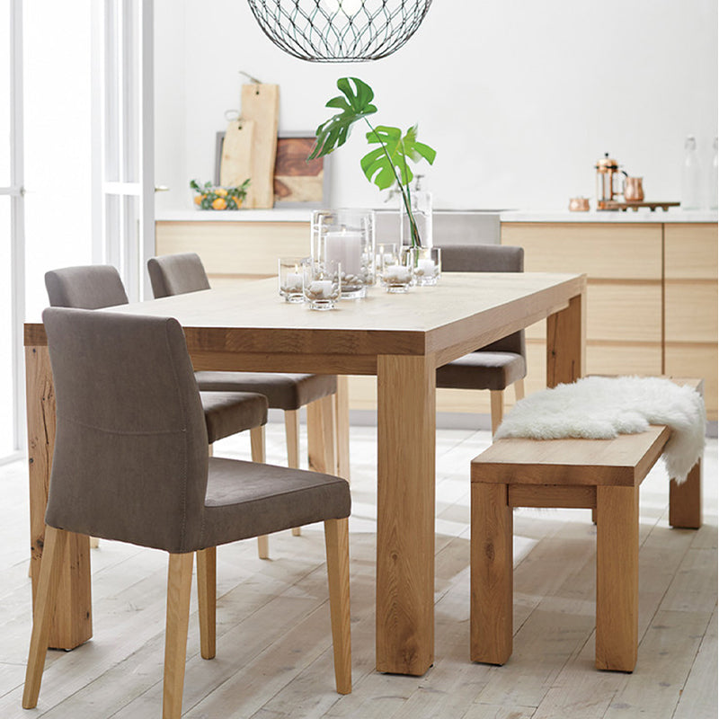 NATALIA Solid Wood Dining Table / Bench Scandinavian Nordic ( 6 Size )