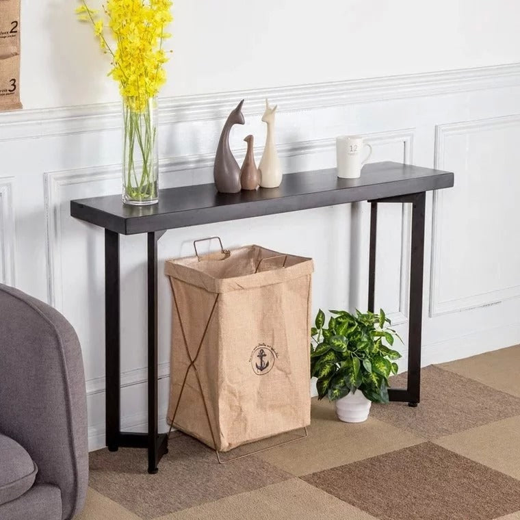 FABIUS Rustic Solid Wood Hallway Console